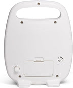 Time Timer PLUS 60 Minute Desk Visual Timer — Countdown Timer with Portable Handle for Classroom, Office, Homeschooling, Study Tool with Silent Operation (White)