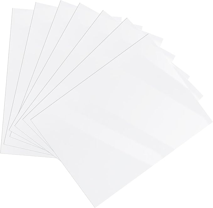 Printable Vinyl Sticker Paper for Inkjet Printer - Glossy White - 22 Decal Label Self-Adhesive Sheets 8.5"x11"- Dries Quickly