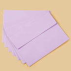 Wishop 100 Pack Light Purple A7 Envelopes Self-Adhesive 5x7 Envelopes for Invitations, 5x7 Greeting Cards (Light Purple, 5.24 x 7.21 Inches)