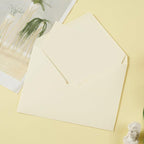 50 Pack A6 Envelopes for 4 x 6 Greeting Cards, Birthday Party, Photos, Baby Shower and Wedding Invitation Cards, 6 1/2 x 4 3/4 Inches (Cream Color)