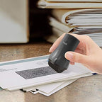 Guard Your ID Wide Advanced Roller 2.0 Identity Theft Prevention Security Stamp Black