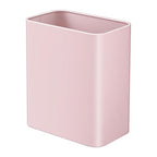 TIPGO Small Metal Trash Can, 2.1 Gallon Slim Trash Can for Bathroom, Wastebasket Garbage Bin for Bedroom, Office, Kitchen, Under Sink (Pink)