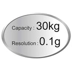 Industrial Counting Scale Gram Scales for Parts and Coins 66lb/0.00022lb-30kg / 0.1g Accuracy with RS232 Port for Connecting Computer or Printer