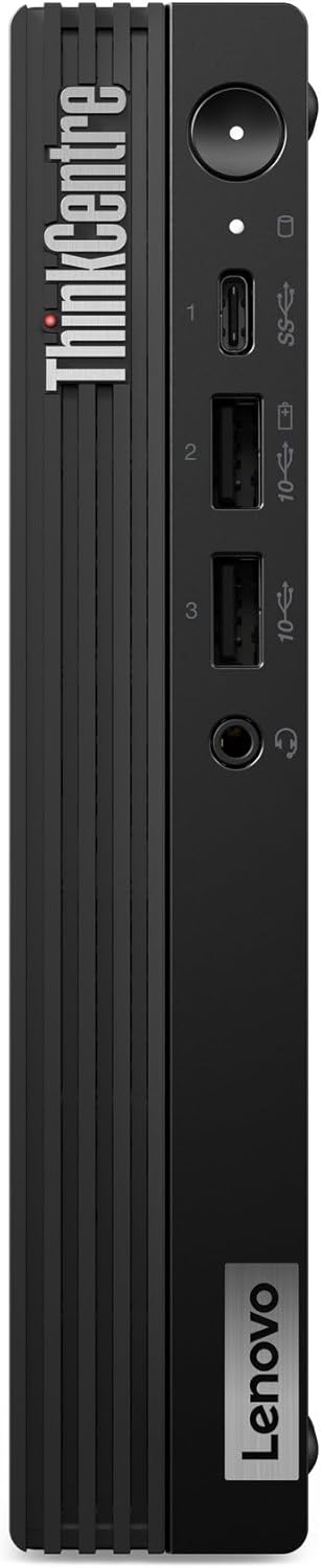 Lenovo ThinkCentre M70q Gen 5 Tiny 1L Mini Business Desktop Computer, 14th Gen Intel 10-Core i5-14400T (Beat i7-13700T), 16GB DDR5 RAM, 512GB PCIe SSD, WiFi 6, HDMI, DP Port, Windows 11 Pro, AZ-XUT