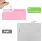 50 Pack 5x7 Envelopes - A7, Printable Invitation Envelopes - Self Seal for Weddings, Invitations, Photos, Greeting Cards, Mailing (Pink)
