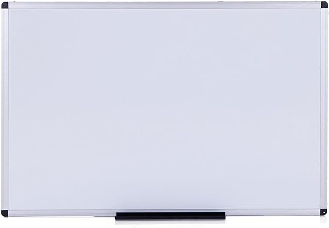 VIZ-PRO Dry Erase Board/Whiteboard, 72 x 40 Inches, Wall Mounted Board for School Office and Home
