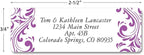Colorful Images Elegant Swirl Rolled Personalized Return Address Mailing Labels with Dispenser, Customize with Name & Shipping Address, 500 ¾” x 2½” Self Adhesive, Easy Peel Label Roll