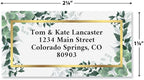 Colorful Images Lux Florals Foil Return Address Mailing Labels, Personalize with Name & Address, Set of 144 Self Adhesive, Easy Peel Flat Label Sheets, Large, 1 Design