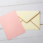 50 Pack A7 Envelopes Cream Color 5 x 7 Self-Adhesive V Flap Envelopes with Gold Border for Office, Greeting Card, Wedding, Graduation, Baby Shower, Parties, Invitations (Cream Color, 5x7)