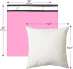 Large Poly Mailers 24x24 Inch 50 Pcs, Extra Large Shipping Bags for Clothing with Self-Sealing Tear-Resistant, Waterproof Poly Bags, Mailing Envelopes for Small Business (Pink)