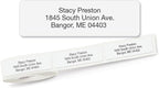 Colorful Images Solid Gloss White Rolled Return Address Mailing Labels with Dispenser, Customize with Name & Shipping Address, 250 Self Adhesive, Easy Peel Sticker Label Roll, 3/4" x 2 1/2"