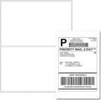 8.5 x 5.5 Half Sheet Shipping Labels for Laser and Inkjet Printers, 2 Per Page Self Adhesive Mailing Labels, White Blank Labels [500 Sheet 1000 Labels]