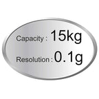 Counting Gram Industrial Scale Parts and Coin Weighing Scale 0.1g Precision Digital Electronic Scale 33lb x 0.00022lb 15kg x 0.1g with RS232 Port