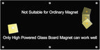 J&J worldwide Black Glass Whiteboard Magnetic Dry Erase Board 6' x 3', Large Frameless Glass White Board Wall Mounting for Office, Home, School, Includes Magnets, Marker Tray, Eraser