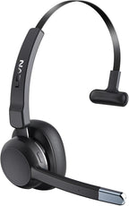 LEVN Trucker Headset, Trucker Bluetooth Headset with Noise Cancelling Microphone & Mute Button, Bluetooth Headsets V5.2 Multipoint for Work from Home/Cell Phone/Computer/Zoom/Teams/Truck Driver