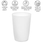 HOLDN’ STORAGE Small Trash Can - 1.58 Gallon Open Top Waste Bin, Compact Waste Can Perfect for Bathroom, Kitchen, Office, Dorm - Durable Garbage Can - Glossy White