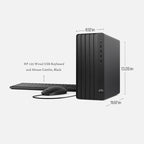HP Desktop Computers Tower PC for Home Business Student, Intel 6-Core i5-12500 (Beat i7-11700), 16GB DDR4 RAM, 512GB PCIe SSD, WiFi, Bluetooth, RJ-45, Keyboard and Mouse, Windows 11 Pro, Wendbo