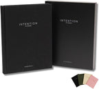 Pland Studio 90-Day Planner – Undated Daily Goal Journal for Men & Women | Charcoal Onyx Hardcover with Habit Tracker, Vision Board, Gratitude Prompts & Flat Lay Binding | Productivity & Mindfulness Notebook