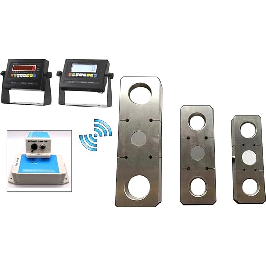 Liberty LS-927-W Wireless Tension Link Scale, Industrial Hanging Electronic Crane Scale, Heavy-Duty Weigh Load Cell | 50,000 lb x 20 lb LED