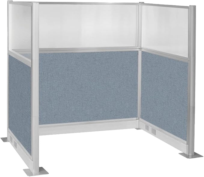 Versare Pre-Configured Hush Panel Electric Cubicle | Workstation Divider Walls | Cubicle Privacy Panels | Office Partition Walls