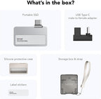 Lexar 2TB Professional Go Portable SSD, Supports Apple 4K 60fps ProRes, Up to 1050MB/s, USB 3.2 Gen 2, Rugged, IP65, Ultracompact, Compatible w/iPhone 15/16, External SSD (LSL400X002T-RNSNU)