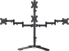 Suptek Quad LED LCD Monitor Stand up Free-Standing Desk Stand Extra Tall 31.5" Pole Heavy Duty Fully Adjustable Mount for 4 (3+1) / Four Screens up to 27 inch (ML6864)