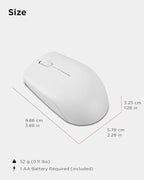 Lenovo 300 Wireless Mouse – Computer Mouse for PC, Laptop with Windows – Ambidextrous Design – 2.4 GHz Nano USB Receiver – 12 Month Battery Life