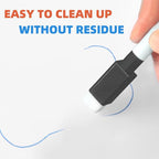 50 Pcs Black Magnetic Dry Erase Markers with Eraser Cap, White Board Mini Dry erase Markers Bulk, Fine Point Tip Student White Board Markers for Teachers Office School Supplies