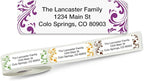 Colorful Images Elegant Swirl Rolled Personalized Return Address Mailing Labels with Dispenser, Customize with Name & Shipping Address, 250 ¾” x 2½” Self Adhesive, Easy Peel Label Roll