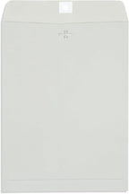 Blue Summit Clasp Envelopes, 10 x 13-Inch, Thick 28lb Gray Kraft Paper, Clasp with Gummed Seal, 100 Envelopes