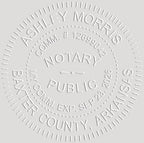 MaxMark Notary Seal Round Pink Embosser for Arkansas State - Includes Gold Burst Seal Labels (50 Count)