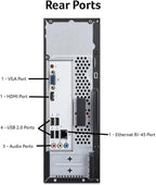 acer Aspire Desktop | 64GB RAM | 2.5TB Storage (2TB SSD+512GB Docking Station Set | Windows 11 Pro with Microsoft Office Trial | Dual-Core Intel Celeron | Keyboard & Mouse | Wi-Fi | Black