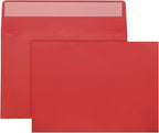 50 sets of red A7 envelopes, 5x7 envelopes, 5x7 invitation envelopes, printable invitation envelopes, photos, postcards, greeting cards, Mail, Wedding self-sealing Envelopes (red)