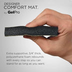 GelPro Designer Comfort Cushioned Anti-Fatigue Standing Kitchen Floor Mat, Padded Stain-Resistant, Waterproof, Non-Slip Comfort Padded Desk/Office Mat, Orchard Almond Kitchen Mat 20x72