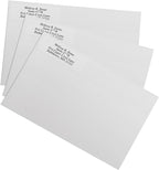 Clear Personalized Return Address Labels Without Dispenser - Roll of 500 Custom See Through Transparent Stickers