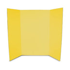Flipside Products 36” x 48” Foam Project Boards for Presentations, Science Fair, School Projects, Event Displays and Trifold Picture Board - Yellow - 24 Pack