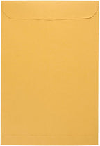 JAM PAPER 10 x 15 Open End Catalog Envelopes with Peel and Seal Closure - Brown Kraft Manila - Bulk 500/Box