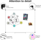 XBoard Porcelain Magnetic Dry Erase Board 48 x 36 Inch, Porcelain Whiteboard Aluminium Frame & Marker Tray