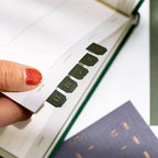 10 Sheets Monthly Adhesive Index Tabs Colorful Monthly Separator Tabs for Office Study Planners Organizations (Knight)