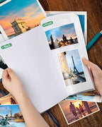 Gwybkq Glossy Printable Vinyl Sticker Paper for Inkjet Printer 150 Sheets 8.5"x11" Adhesive White Labels Decal Papers