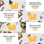 ValBox #5 Coin Envelopes 3.125x5.5 Seed Envelope with Gummed Flap for Home, Garden or Office Use, Brown Kraft Small Parts Envelopes 500 per Box