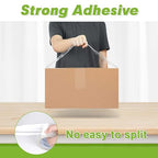 KAMOTA Packing Tape, 36 Rolls Heavy Duty Clear Packaging Tape for Shipping Packaging Moving Sealing, 1.88 inches Wide, 65 Yards Per Roll, Total 2340 Yards with 4 Dispensers