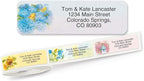 Everyday Birds Rolled Personalized Return Address Mailing Labels with Dispenser, Set of 250, Small ¾ x 2½ Inch Size, Custom Self-Adhesive Sticker Roll, by Colorful Images