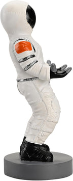 Astronaut Mobile Phone & Pen Holder, Device Stand, Desk Organizer Decorative Pencil Holder (White&Black)