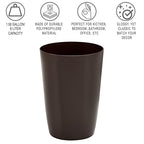 HOLDN’ STORAGE Small Trash Can - 1.58 Gallon Open Top Waste Bin, Compact Waste Can Perfect for Bathroom, Kitchen, Office, Dorm - Durable Garbage Can - Metallic Brown