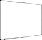 XBoard Dry Erase Board 60 x 48 Inch | Foldable Magnetic White Board for Wall with Marker Tray 5' x 4' | Aluminum Frame Folding Message Presentation Board