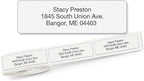 Personalized Return Address Labels, Roll of 500 Transparent Clear Self-Adhesive Labels Without Dispenser, Customize with Name & Shipping Address, Colorful Images