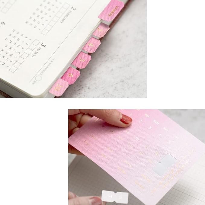 10 Sheets Monthly Adhesive Index Tabs Colorful Monthly Separator Tabs for Office Study Planners Organizations (All Four Colors)