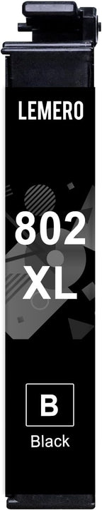 LEMERO Remanufactured Ink Cartridges Replacement for 802 802XL Black Ink Cartridge (1-Pack)