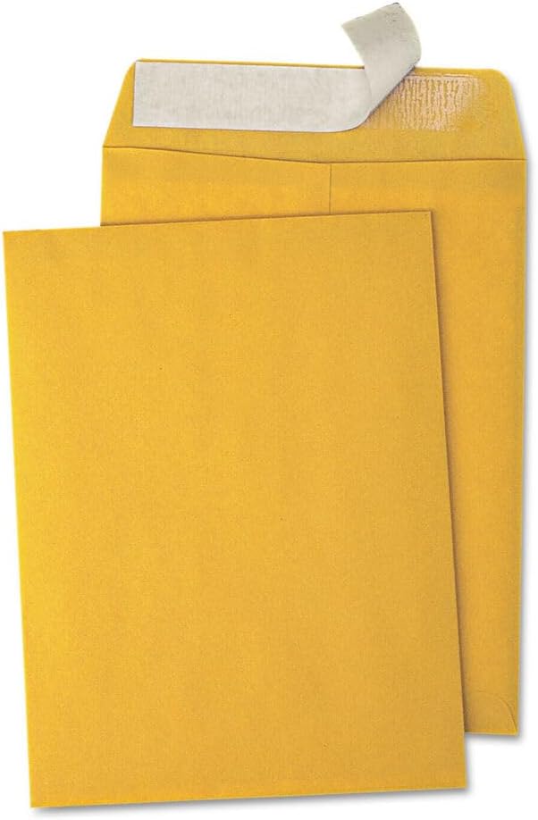 Catalog Envelopes (Open End), Brown Kraft, 28 Pound. 500 Per Pack. (Peel And Seal, 6"x9")